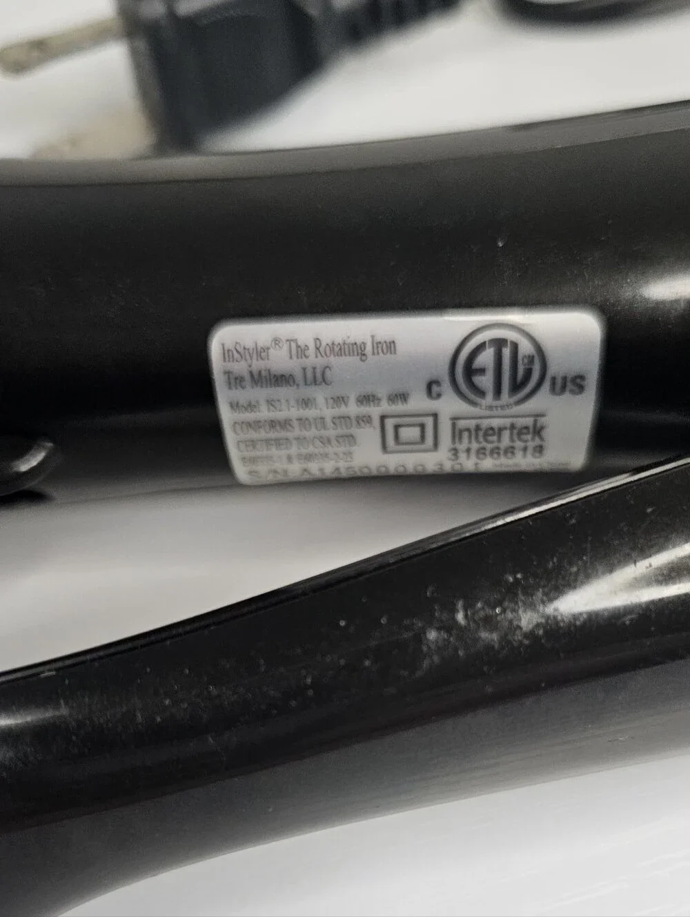 InStyler Black Ceramic Curling & Straightening Iron